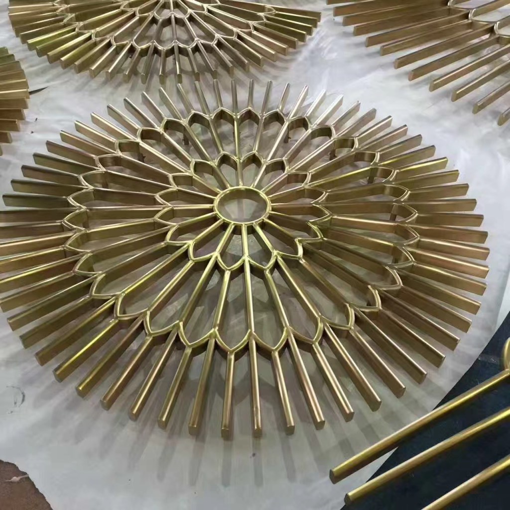 Gold electroplated decorative metal components