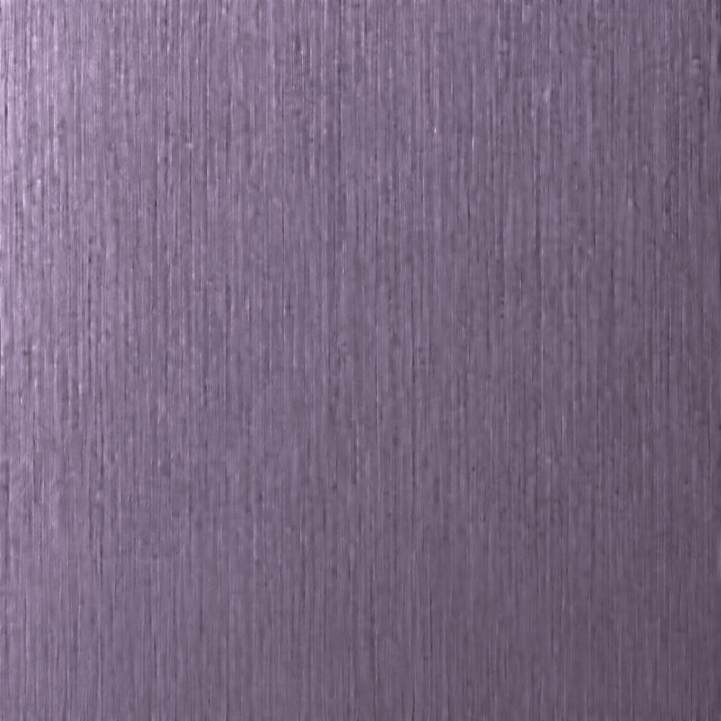Aurora purple brushed stainless steel color sample