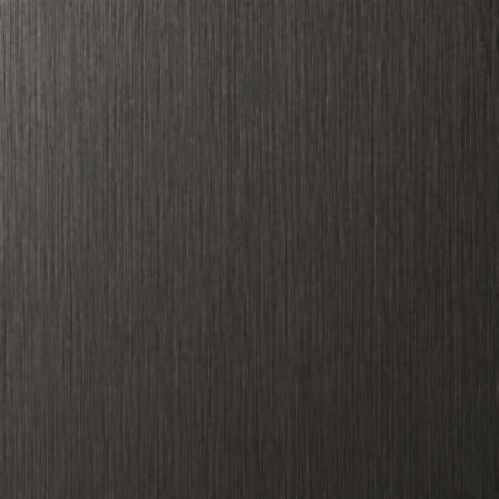 Black titanium brushed stainless steel color sample