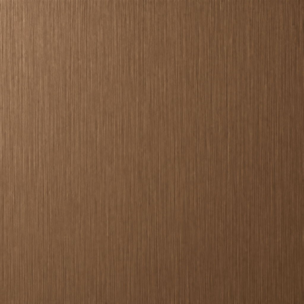 Brown brushed stainless steel color sample