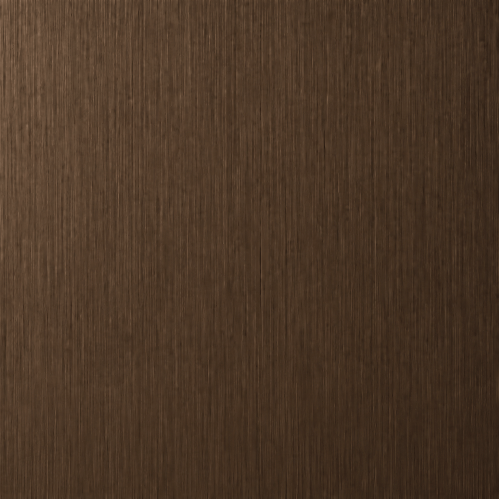 Dark brown brushed stainless steel color sample