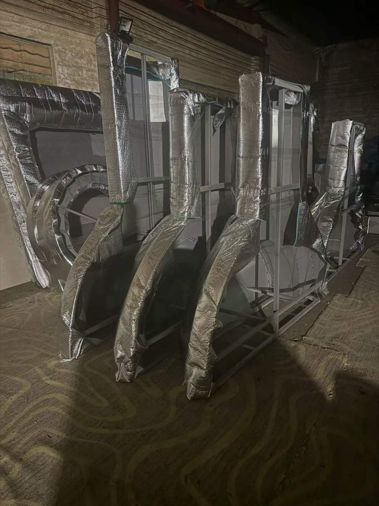 Stainless steel fabricated components of surface coating