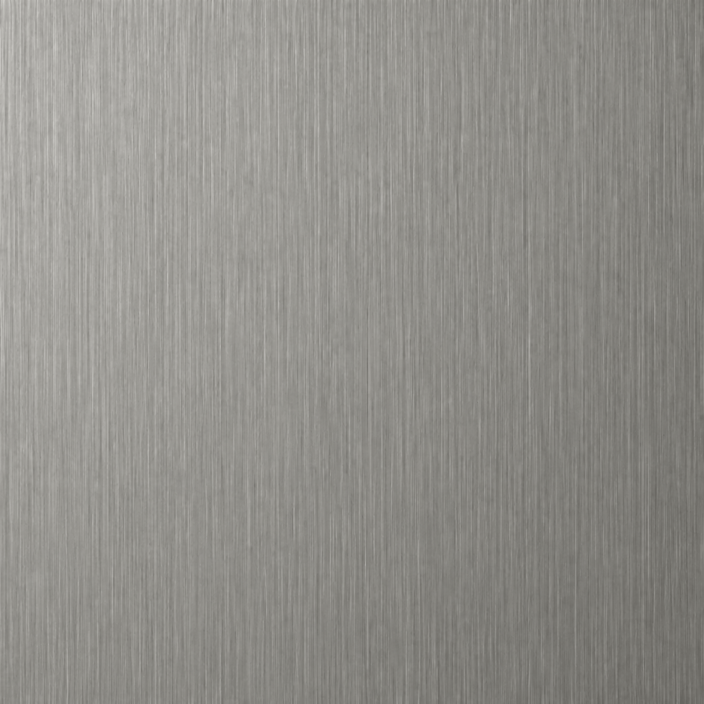 Grey brushed stainless steel color sample
