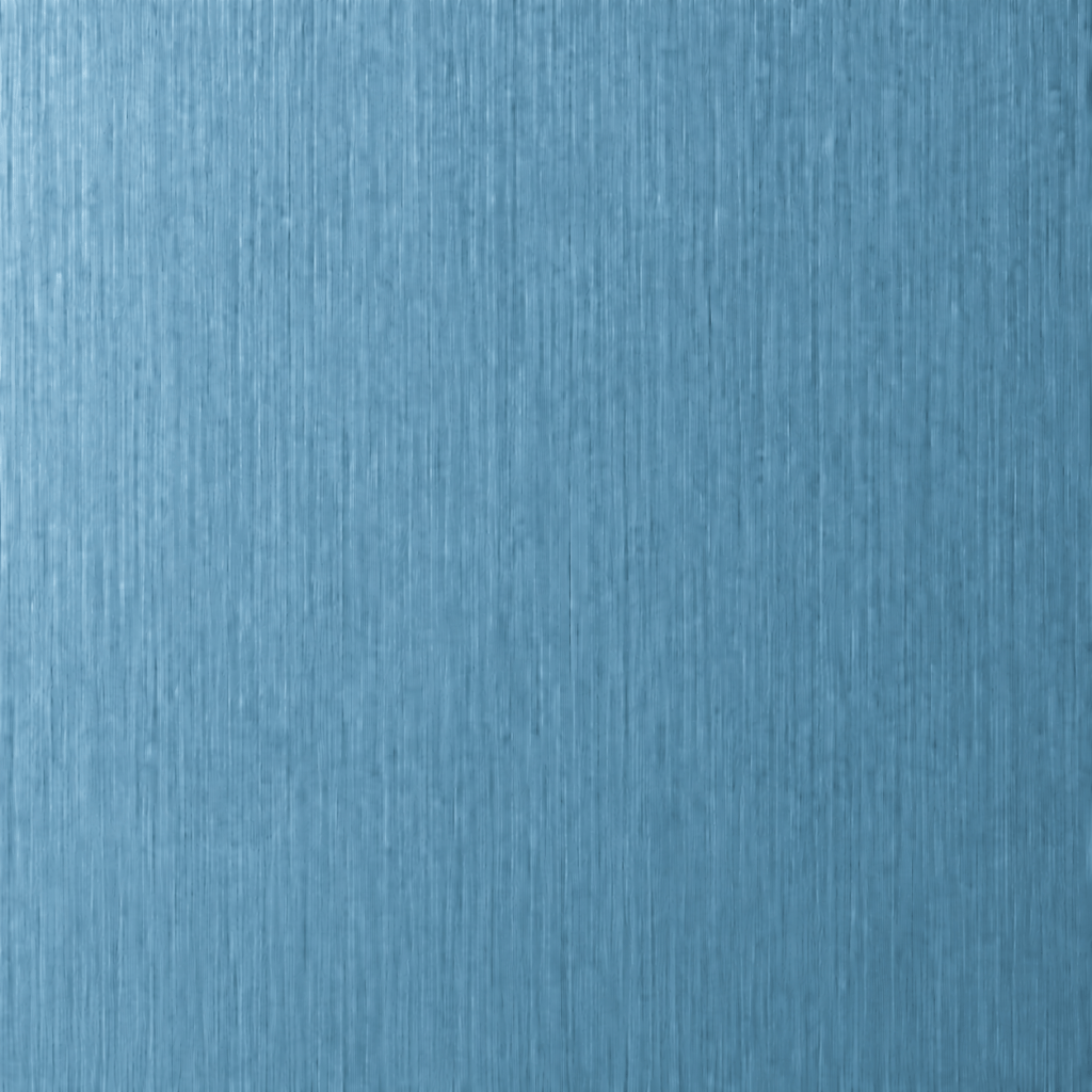 Sky blue brushed stainless steel color sample