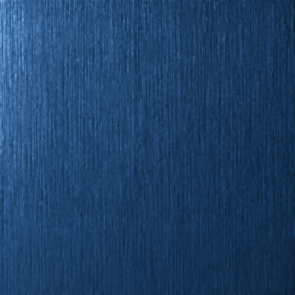 Starry sky blue brushed stainless steel color sample