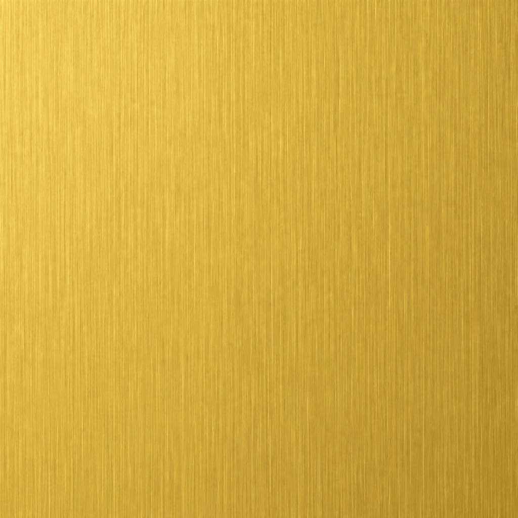 Yellow titanium gold brushed stainless steel color sample